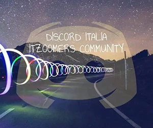 Banner con il logo della Community Itzoomers Discord Italia