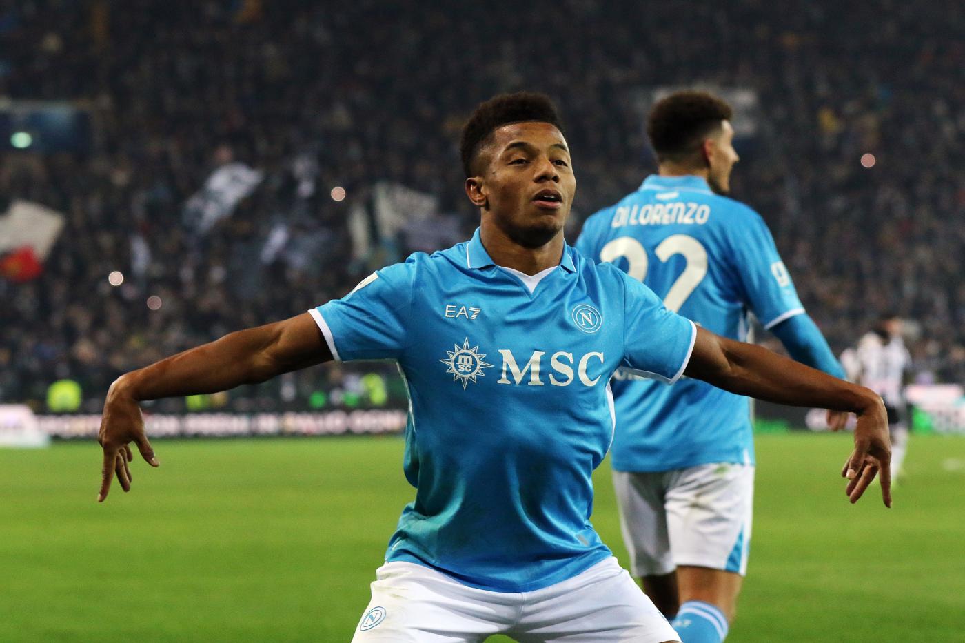 David Neres Udinese-Napoli