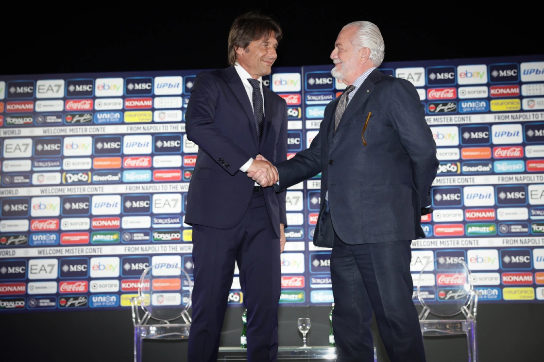 Aurelio De Laurentiis Antonio Conte resta Napoli