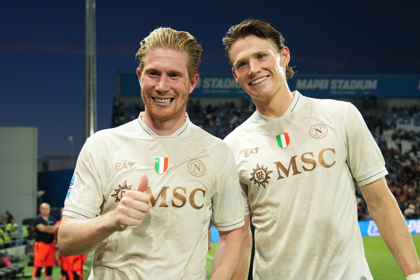 Kevin De Bruyne e Scott McTominay Sassuolo-Napoli