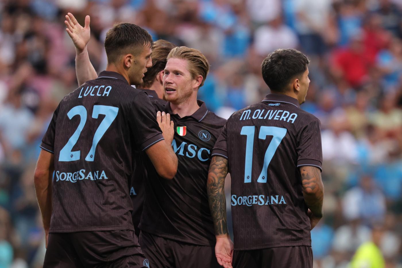 Lorenzo Lucca Napoli-Olympiacos amichevole