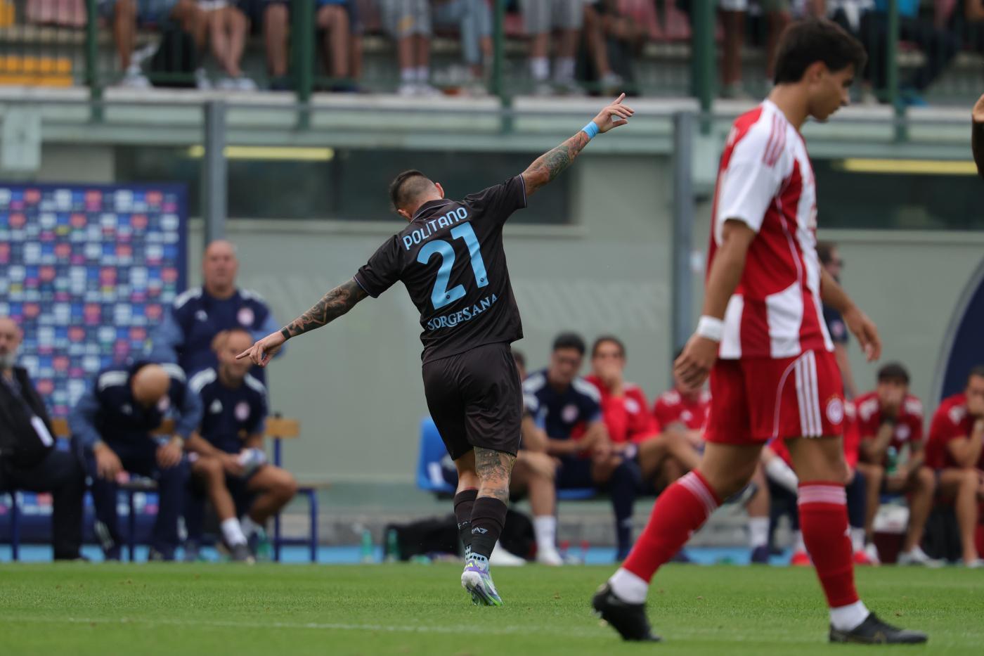 Matteo Politano Napoli-Olympiacos amichevole