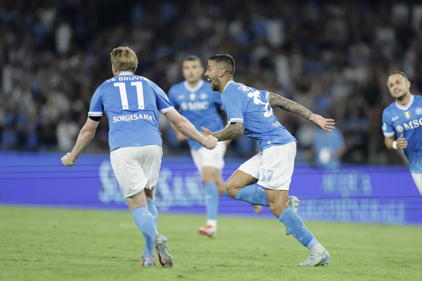Gol Spinazzola Napoli-Pisa Serie A 2025-26