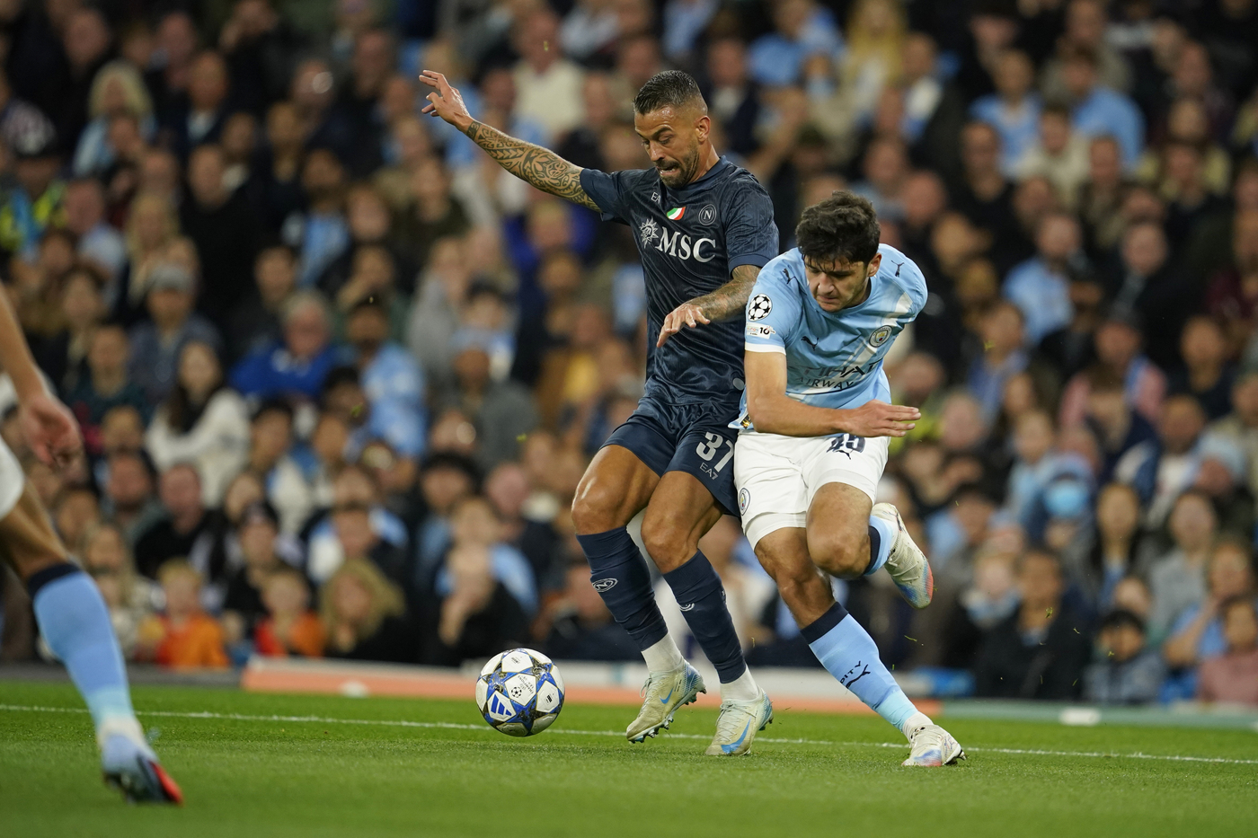 Leonardo Spinazzola Manchester City-Napoli Champions League 2025-26
