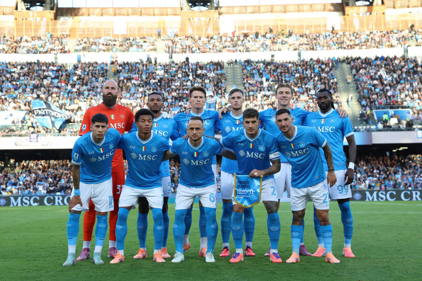 Gruppo squadra Napoli-Genoa Serie A 2025-26