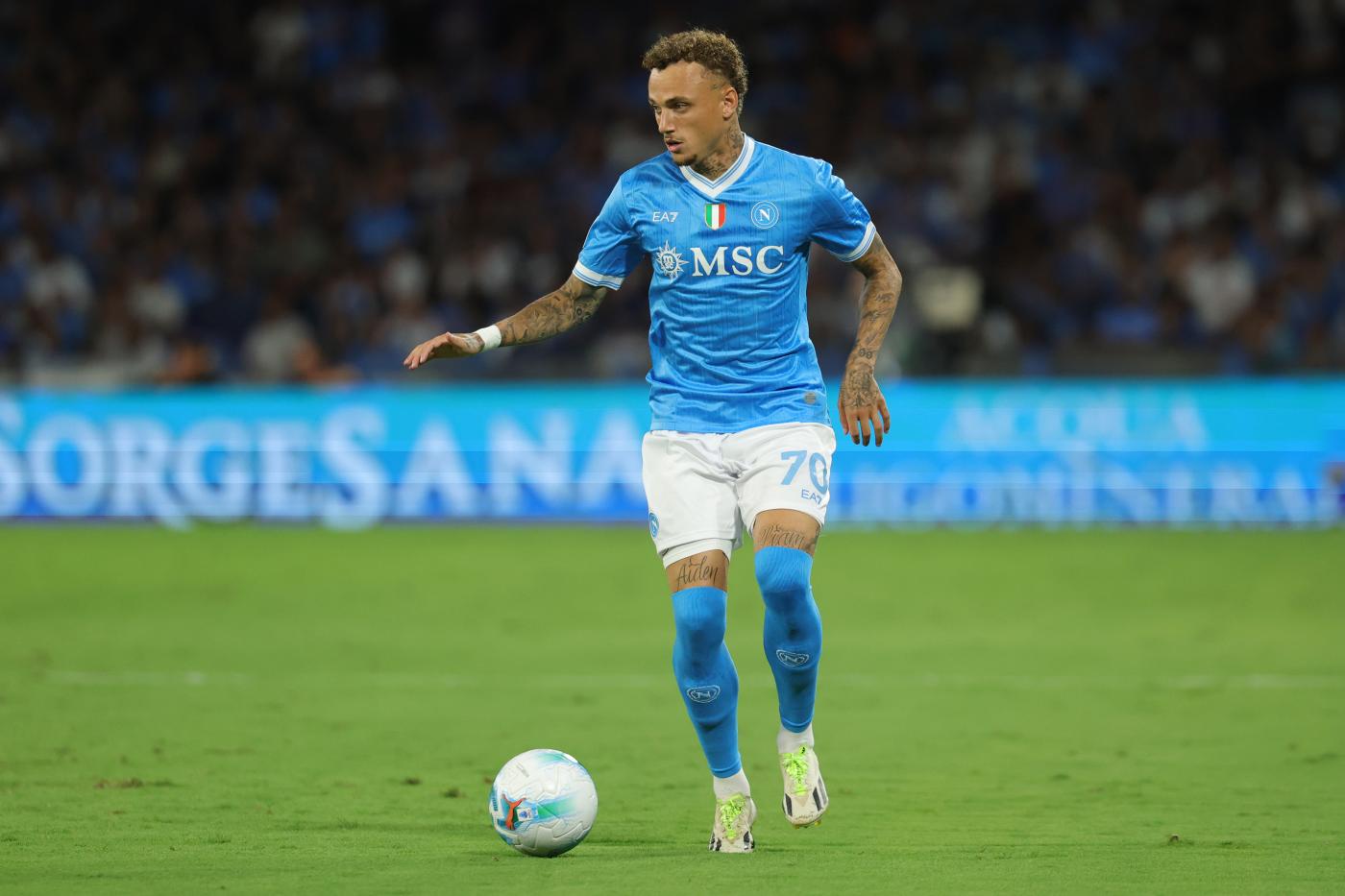 Noa Lang Napoli-Cagliari Serie A 2025-26