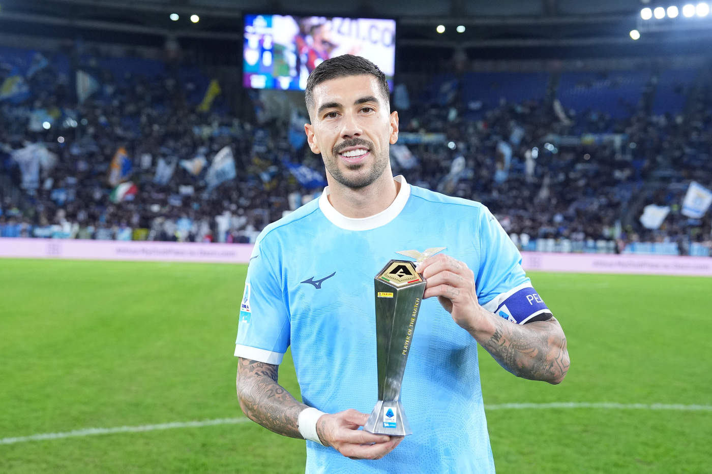 Mattia Zaccagni attaccante e capitano Lazio